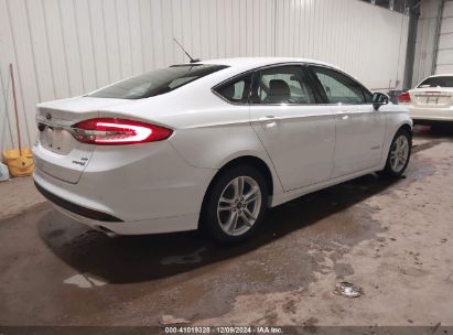 Lot #3053061263 2018 FORD FUSION HYBRID SE