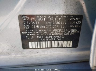 Lot #3036721841 2013 HYUNDAI SONATA HYBRID