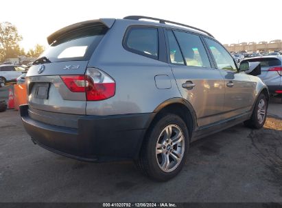 Lot #3035092434 2005 BMW X3 3.0I