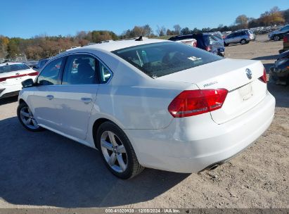 Lot #3034050948 2013 VOLKSWAGEN PASSAT 2.5L SE