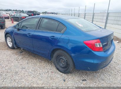 Lot #3050085984 2012 HONDA CIVIC LX