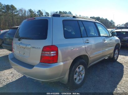 Lot #3034050900 2002 TOYOTA HIGHLANDER V6