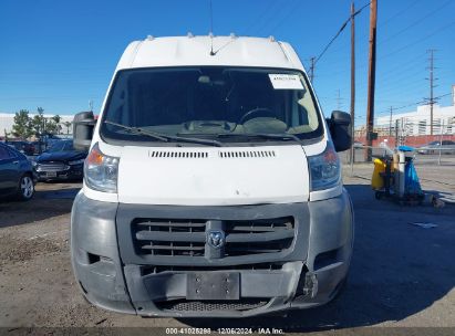 Lot #3056062415 2017 RAM PROMASTER 2500 HIGH ROOF 159 WB