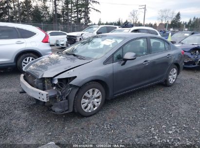 Lot #3035092766 2012 HONDA CIVIC LX