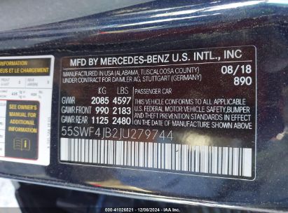 Lot #3054888163 2018 MERCEDES-BENZ C 300