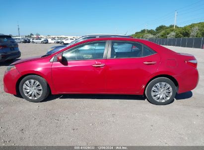 Lot #3034050848 2014 TOYOTA COROLLA LE