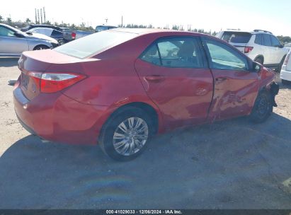 Lot #3034050848 2014 TOYOTA COROLLA LE