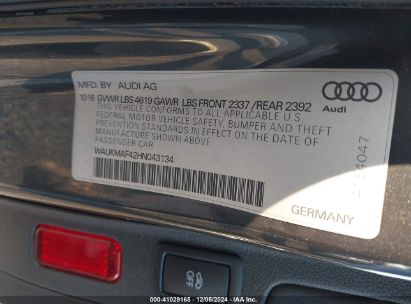 Lot #3051082020 2017 AUDI A4 2.0T SEASON OF AUDI ULTRA PREMIUM