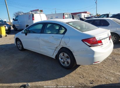 Lot #3035080526 2013 HONDA CIVIC LX