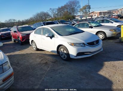 Lot #3035080526 2013 HONDA CIVIC LX