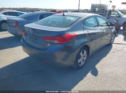 Lot #3037131244 2013 HYUNDAI ELANTRA GLS