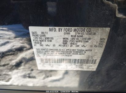 Lot #3052072839 2012 FORD EXPLORER XLT