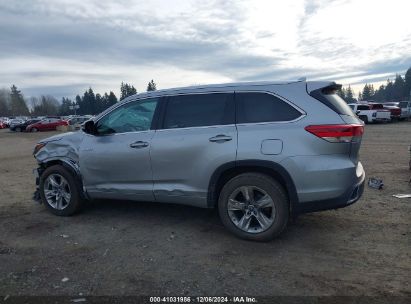 Lot #3035092513 2018 TOYOTA HIGHLANDER HYBRID LIMITED