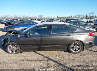 Lot #3056470311 2015 FORD FUSION HYBRID SE