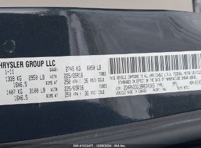 Lot #3051076041 2011 DODGE GRAND CARAVAN MAINSTREET