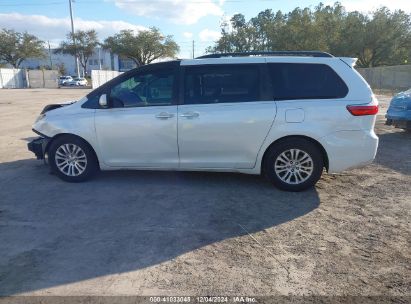 Lot #3034050554 2017 TOYOTA SIENNA XLE 8 PASSENGER