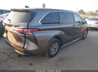 Lot #3035092455 2022 TOYOTA SIENNA XLE