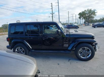 Lot #3051081949 2020 JEEP WRANGLER UNLIMITED SAHARA 4X4