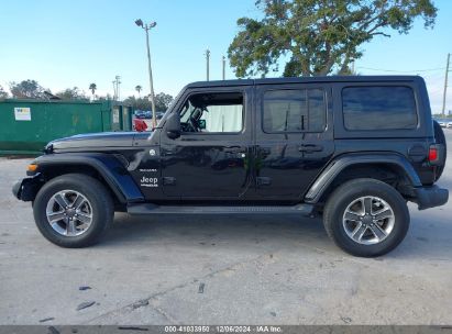 Lot #3051081949 2020 JEEP WRANGLER UNLIMITED SAHARA 4X4