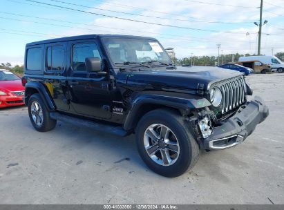 Lot #3051081949 2020 JEEP WRANGLER UNLIMITED SAHARA 4X4