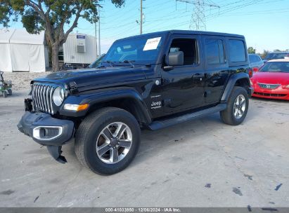 Lot #3051081949 2020 JEEP WRANGLER UNLIMITED SAHARA 4X4