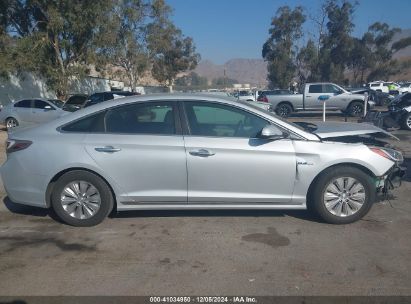 Lot #3053068281 2017 HYUNDAI SONATA HYBRID SE