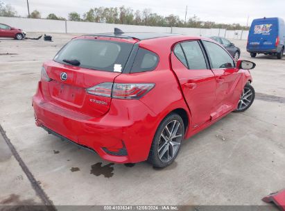 Lot #3051078383 2014 LEXUS CT 200H