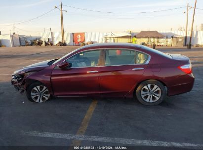 Lot #3034472707 2014 HONDA ACCORD LX