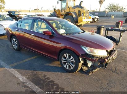 Lot #3034472707 2014 HONDA ACCORD LX