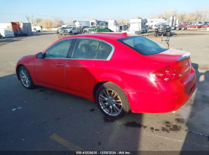 Lot #3035089174 2010 INFINITI G37X