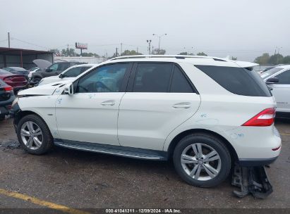 Lot #3056470474 2012 MERCEDES-BENZ ML 350 4MATIC