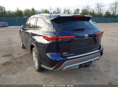 Lot #3052072547 2022 TOYOTA HIGHLANDER PLATINUM