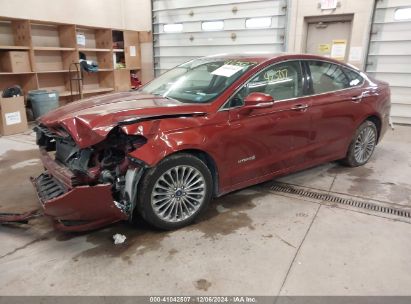 Lot #3050082535 2014 FORD FUSION HYBRID TITANIUM