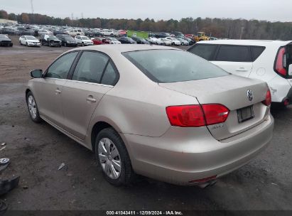 Lot #3034050302 2013 VOLKSWAGEN JETTA 2.5L SE