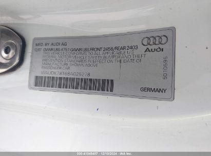 Lot #3052080074 2008 AUDI A5 3.2L