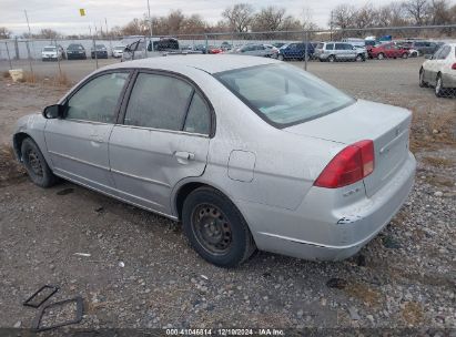 Lot #3035089134 2002 HONDA CIVIC LX