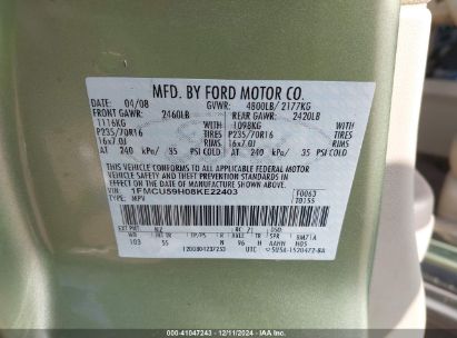 Lot #3051073694 2008 FORD ESCAPE HYBRID