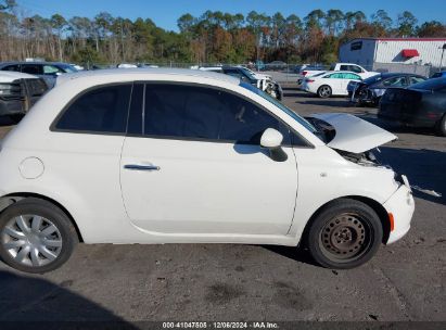 Lot #3052072274 2013 FIAT 500 POP