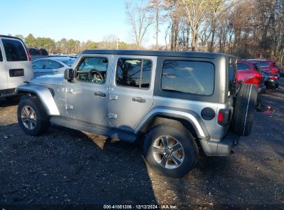 Lot #3052072218 2020 JEEP WRANGLER UNLIMITED SAHARA 4X4