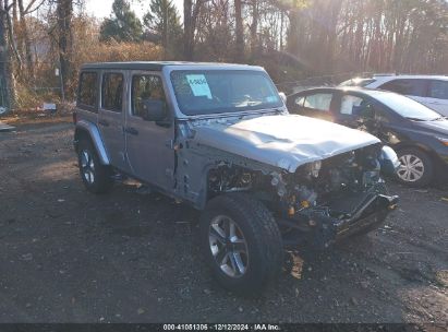 Lot #3052072218 2020 JEEP WRANGLER UNLIMITED SAHARA 4X4