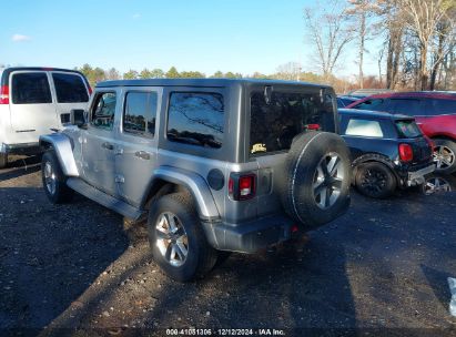 Lot #3052072218 2020 JEEP WRANGLER UNLIMITED SAHARA 4X4