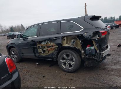 Lot #3056071663 2017 TOYOTA HIGHLANDER HYBRID LIMITED PLATINUM