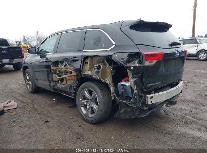 Lot #3056071663 2017 TOYOTA HIGHLANDER HYBRID LIMITED PLATINUM