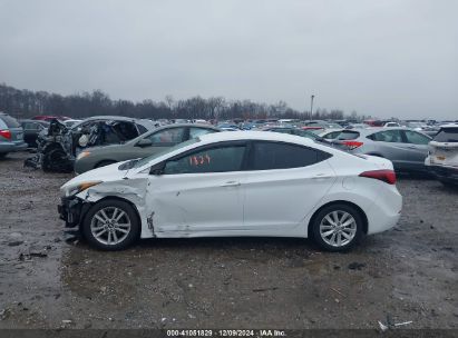 Lot #3034050125 2016 HYUNDAI ELANTRA SE