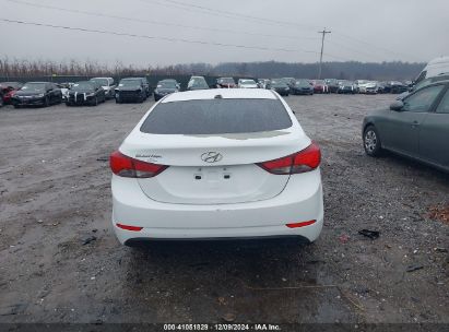 Lot #3034050125 2016 HYUNDAI ELANTRA SE