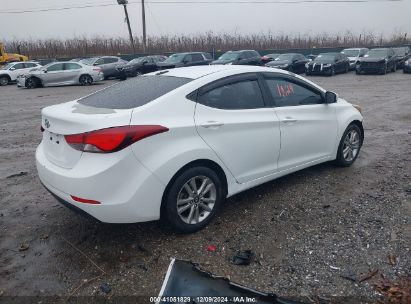 Lot #3034050125 2016 HYUNDAI ELANTRA SE