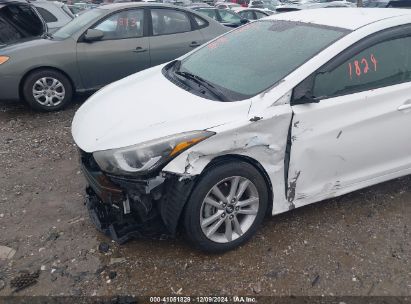 Lot #3034050125 2016 HYUNDAI ELANTRA SE