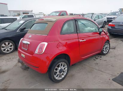 Lot #3052079898 2012 FIAT 500C POP