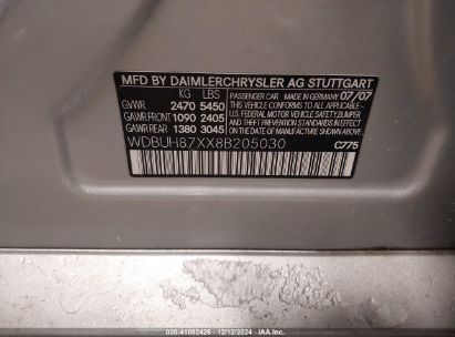 Lot #3044175273 2008 MERCEDES-BENZ E 350 4MATIC