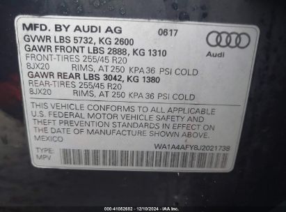 Lot #3051081489 2018 AUDI SQ5 3.0T PREMIUM PLUS